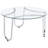 Dutton Chrome 3-piece Round Coffee Table Set