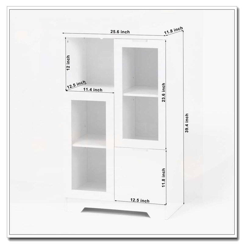 Armoire de rangement arquée, Blanc