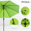 Poteet 2.7M Garden Parasol Umbrella Aluminium Frame-1416486011