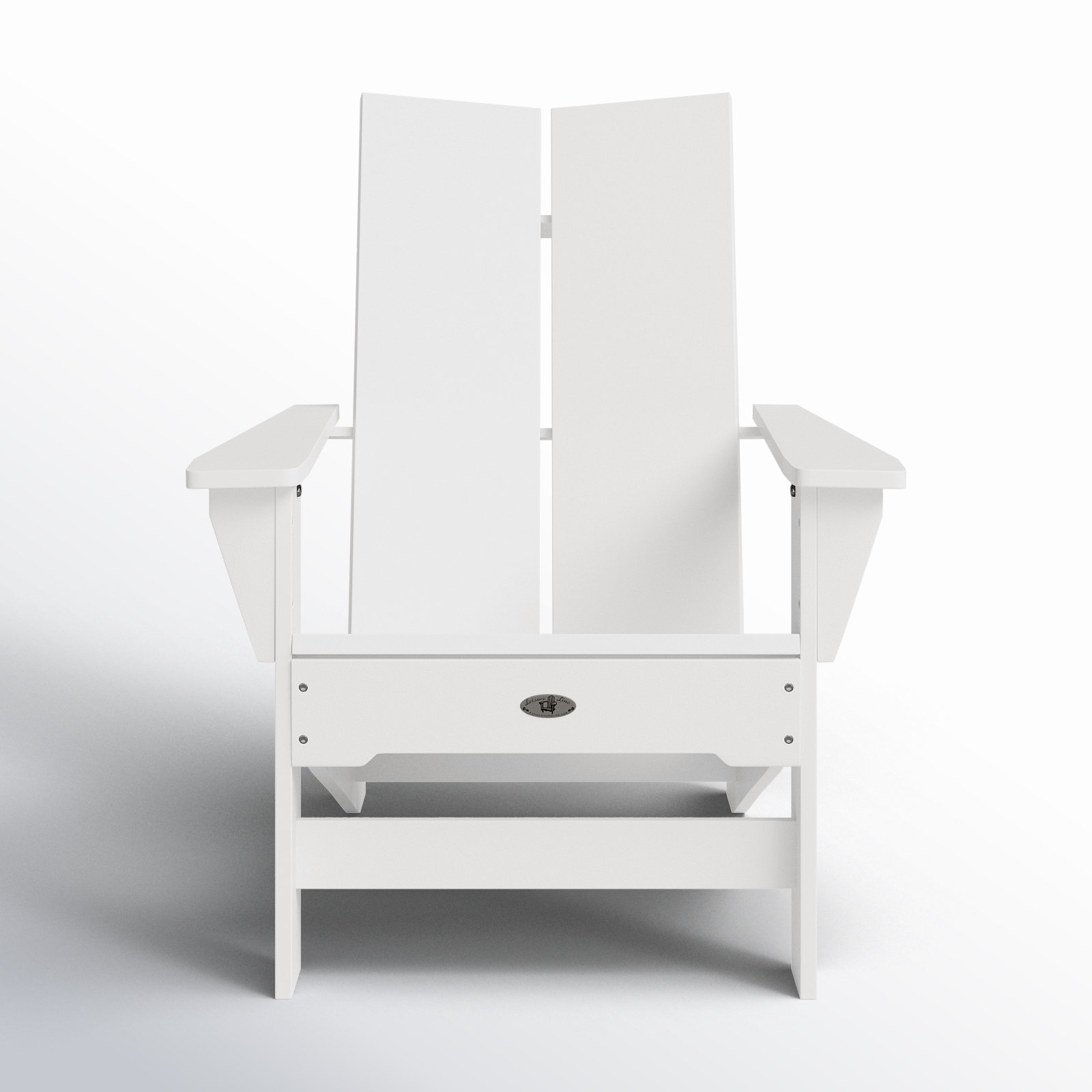 Catina Outdoor Adirondack Chair, White