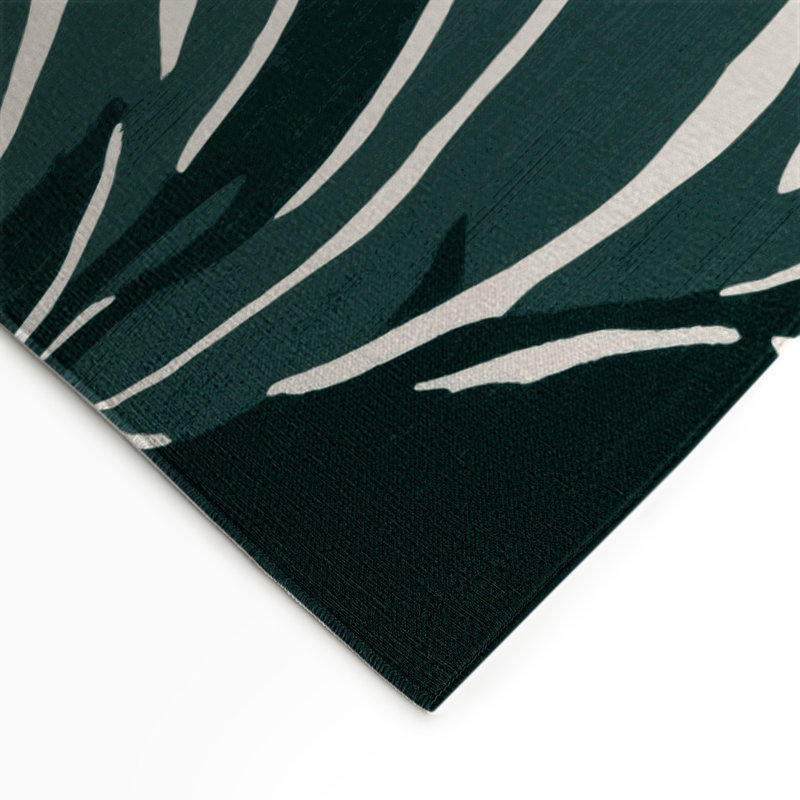 Tapis intérieur et extérieur bleu Watercolor, Rectangulaire 3 pi x 5 pi