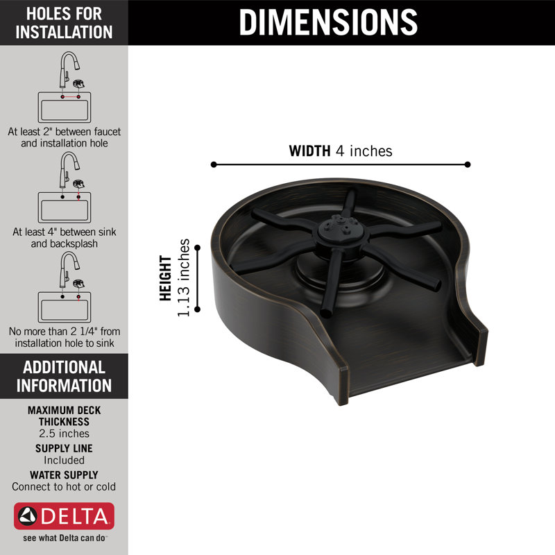 Glass Rinser, Venetian Bronze
