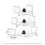 Meryn 3 Piece Wall Mounted Floating Shelf with Invisible Brackets