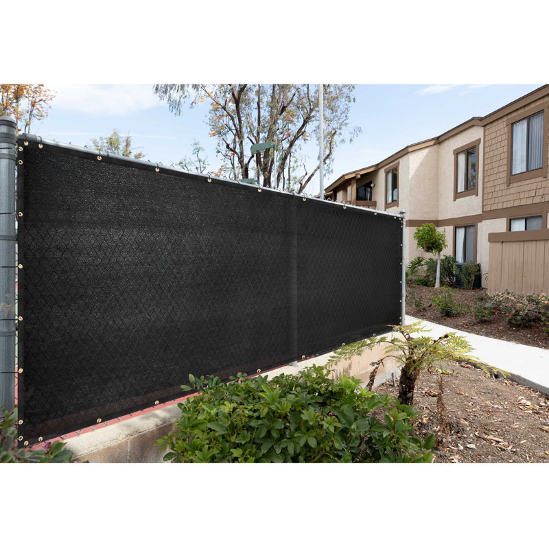 Housse en tissu pour pare-brise ColourTree 4'H Fence, 4 pi x 200 pi, Noir