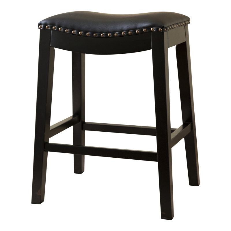 Tabouret de bar Oglethorpe, Noir, Tabouret de comptoir (assise de 26 po de hauteur)