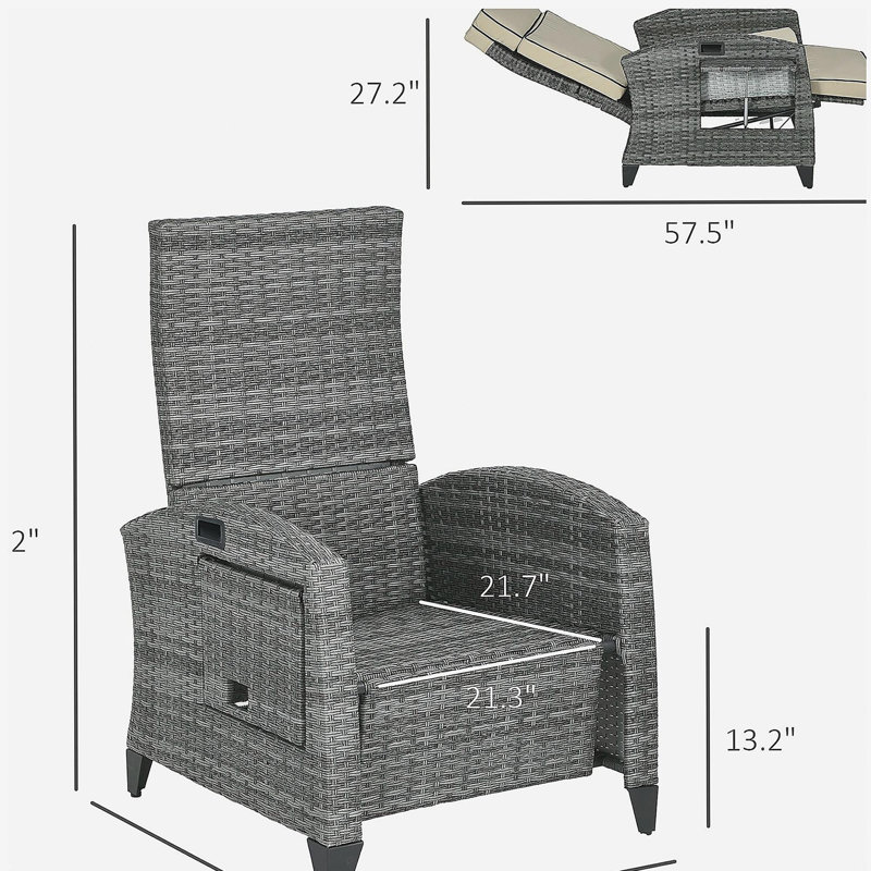 Méridienne inclinable, Fauteuil inclinable d'extérieur