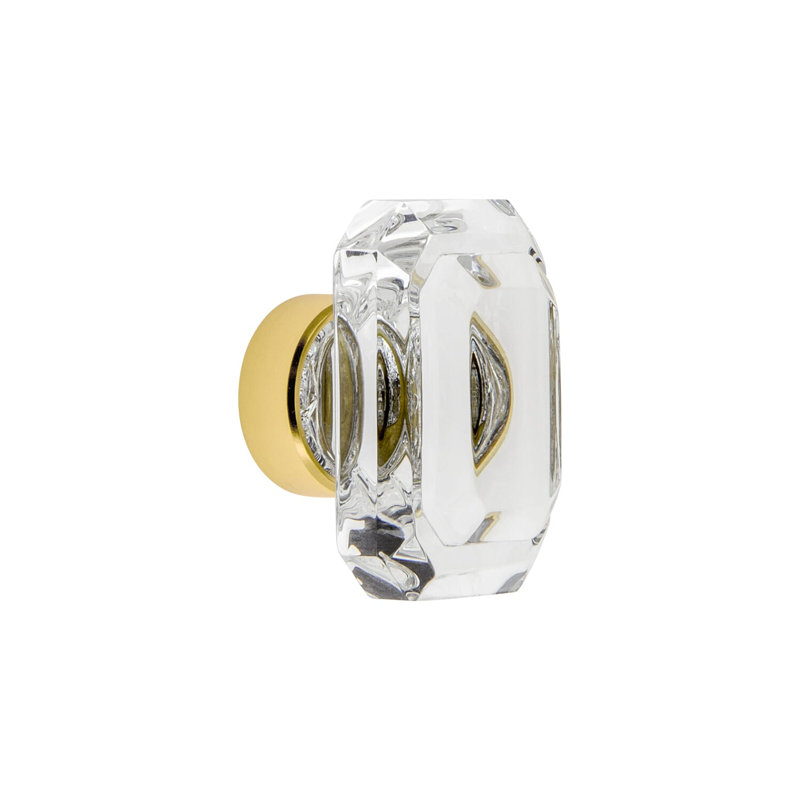 Baguette Cabinet Knob, Polished Brass