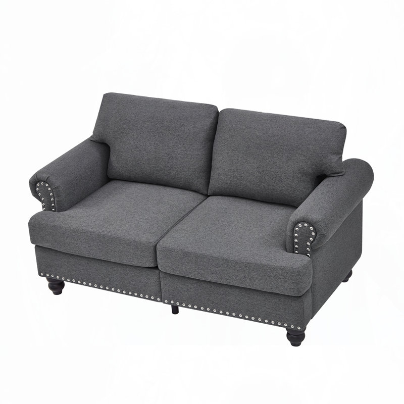 Causeuse 59,5 po, Polyester gris