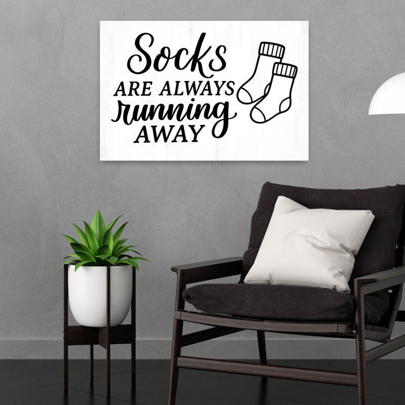 Chaussettes qui fuient l'art abstrait moderne ludique, H 16 po x l 24 po