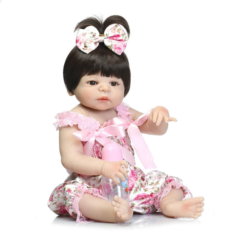 Adorable poupée mignonne réaliste en silicone souple Reborn