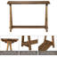 Console en bois massif 43,31 po Rayo
