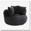 Grande chaise en velours côtelé avec bourre-736354330