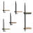 Loddie Metal and Wood Wall Shelf Set Modern Floating Display Shelves with Iron Frame, Decorative and Functional Wall Storage, Stylish Industrial Design