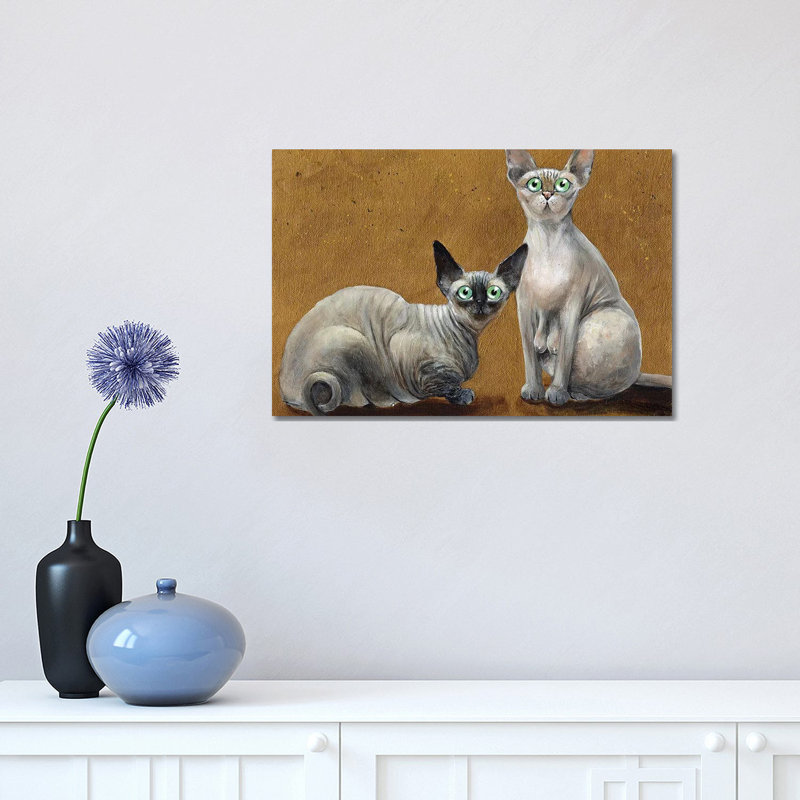 Fluffy by Kim Haskins - Wrapped Canvas Print, 30.48cm H x 45.72cm W x 1.91cm D