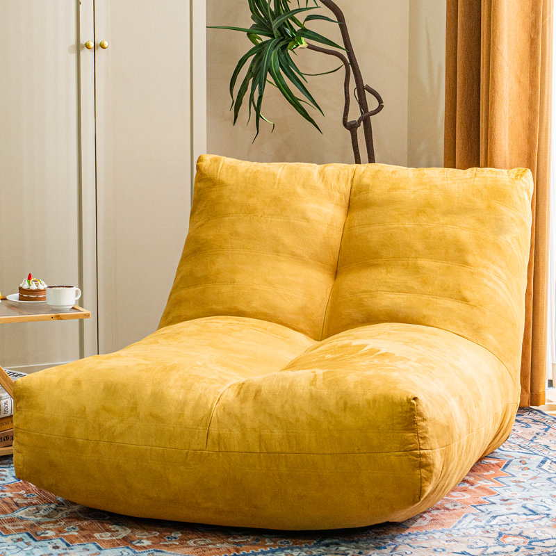 Harpenden Bean Bag Sofa, Harpenden Yellow Cotton