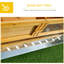 Yellow Rabbit Cage With Waterproof Asphalt Shingle Roof - Version Fir Wood Construction