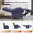 Maulin 37.7'' Wide Leather Dual Motors Lift Assist Power Massage Chairs with Heating Massager by Remote Control-470710506