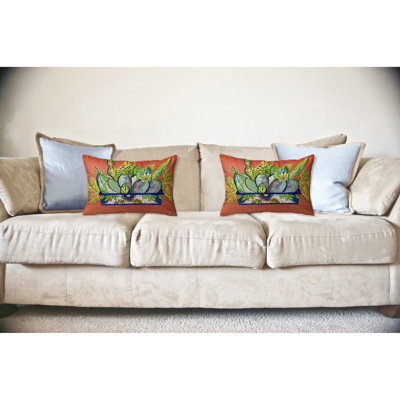 Outdoor Reversible Throw Pillow