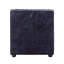 Fauteuil modulaire Birdie, cuir fleur rétro bleu