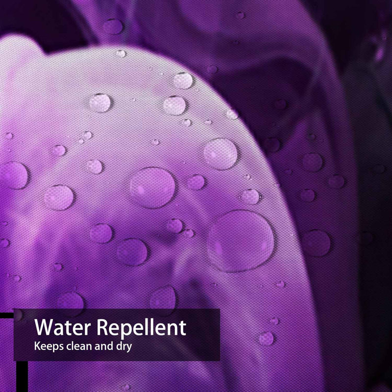 Rideau de douche imperméable mauve, rideaux de douche pour la salle de bain avec 12 crochets, L 72 po x l 72 po