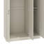 3 Door Manufactured Wood Wardrobe With Mirror-752385216