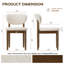 Chaise d'appoint rembourrée en bois massif-128932295