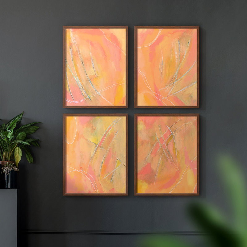 «Peach Bliss I», 4 pièces sur papier