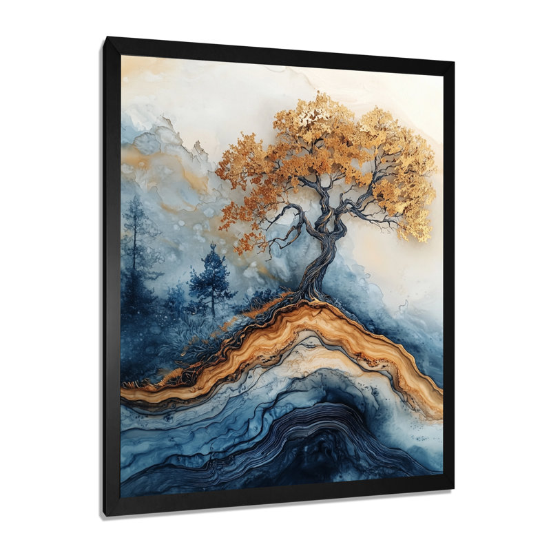 Moishi - Paysages, art mural, salon, Noir, noir, noir, noir, H 20 po x l 12 po, Reproduction encadrée d'une seule photo