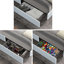 Lit plateforme tapissier grand avec rangement Anda