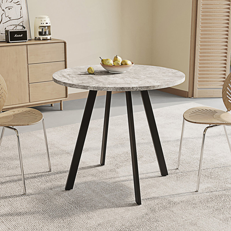 Table de salle à manger moderne et minimaliste circulaire