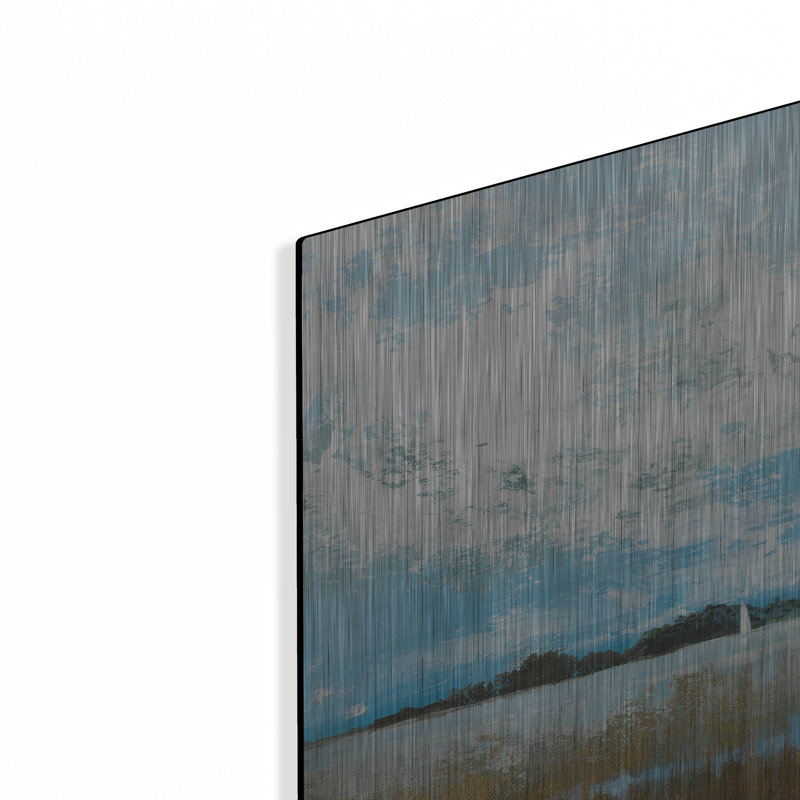 Art mural luxueux en métal «Distant Sails» par Max Maxx, 36 po x 24 po, H 24 po x l 36 po