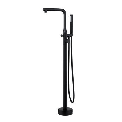 1 Handle Floor Clawfoot Tub Faucet with Diverter