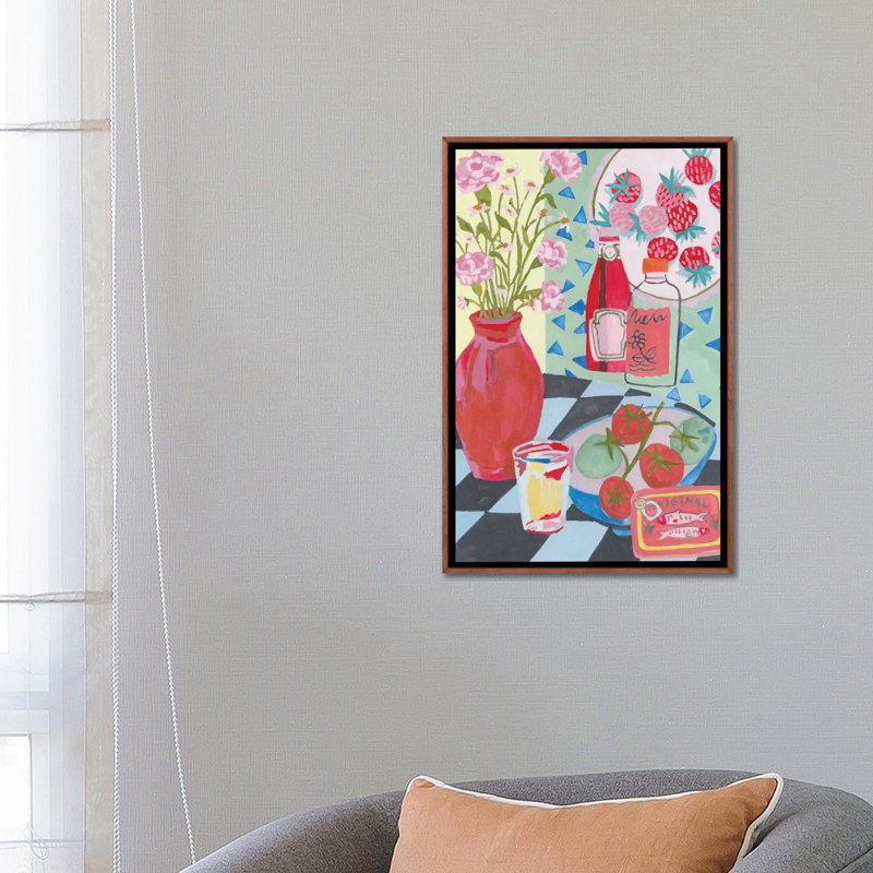 «Saucy Secrets II», reproduction d'art sur toile encadrée, H 26 po x l 18 po, Toile à cadre flottant sans passe-partout, Brun