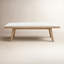 Banc rembourré en gingembre et lin naturel Lewis Sumire