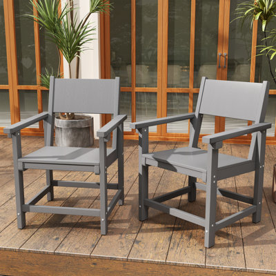4 Person Outdoor Dining Chairs Poly Chair (Set of 4)