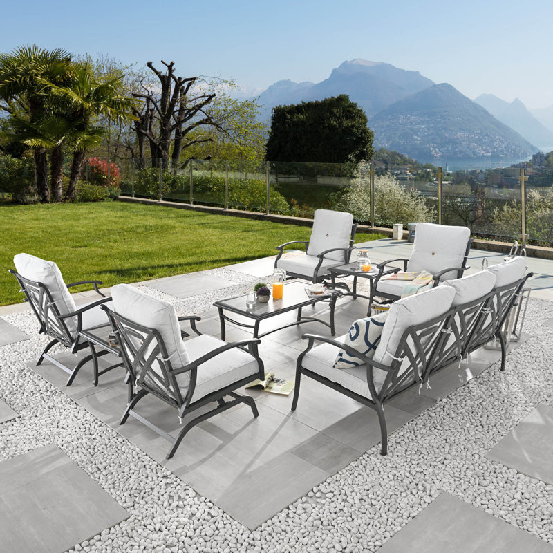 8-Piece conversation set, White