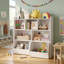 Rangement pour jouets avec tiroirs mobiles, bibliothèque pour enfants