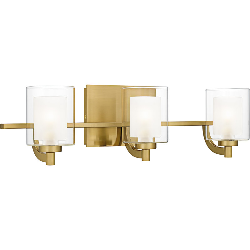 Roseville 3-Light Brushed Gold Bath Light