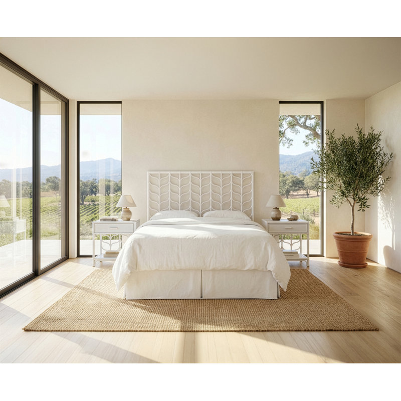 Lit plateforme Ivy, Grand, Blanc