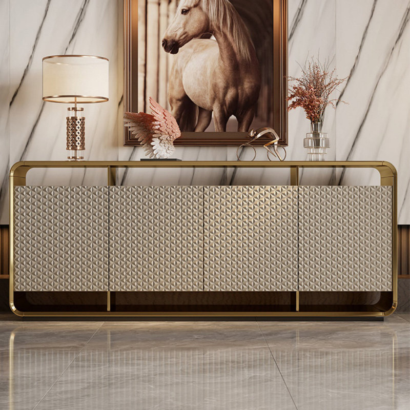 Crédence, Champagne, H 33,46 po x l 70,87 po x P 15,75 po