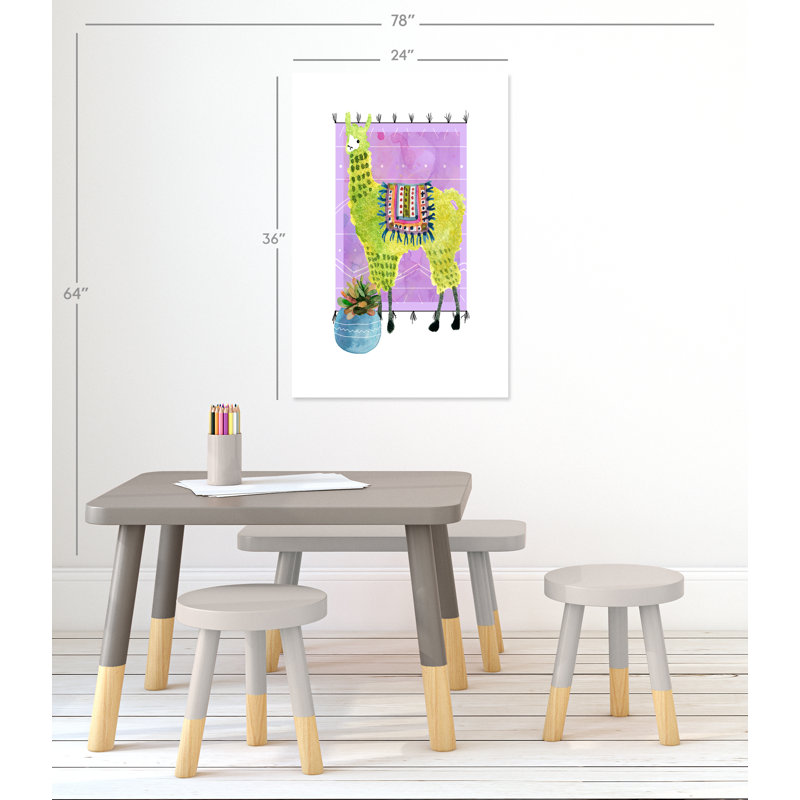 «Rolled Lovely Llama IV», impression sur papier, H 36 po x l 24 po x P 1 po