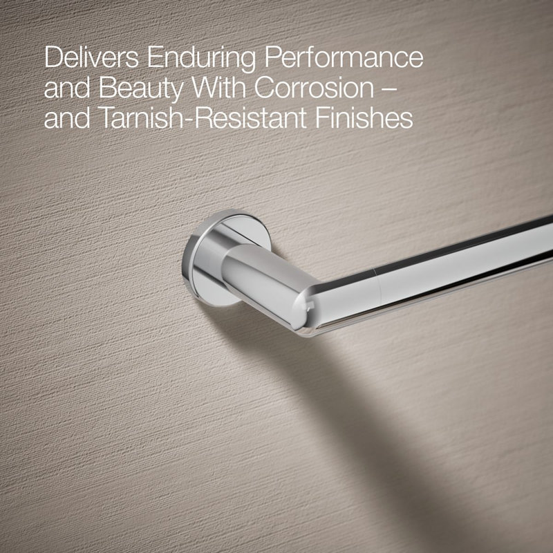 Components Towel Bar, 1.75" H x 3" L x 19.75" D, Polished Chrome