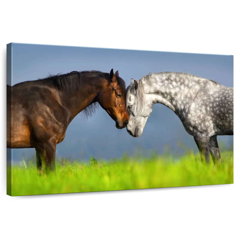 Couple de chevaux Hardie, H 8 po x l 12 po