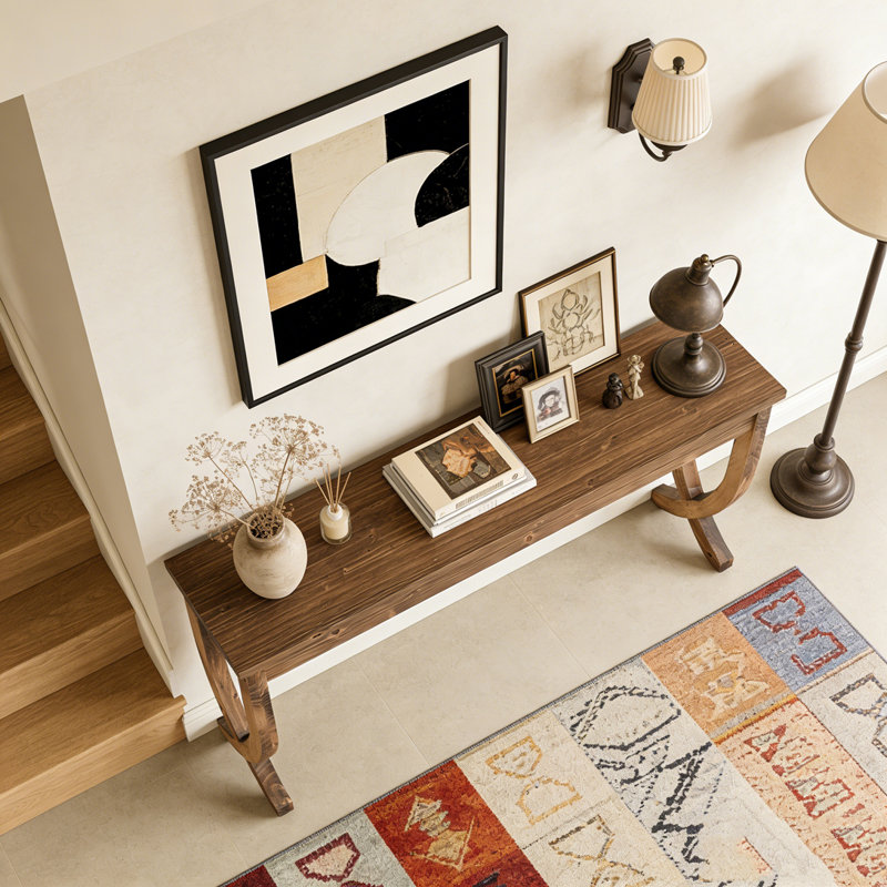 Table d'entrée de style rustique, console