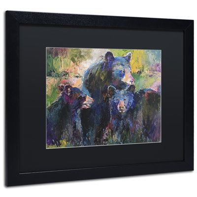 « art bearfamily », reproduction sur toile
