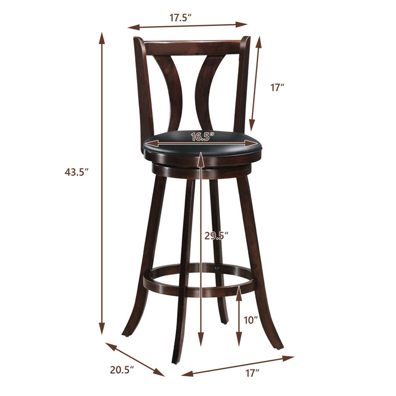 Dongola Swivel Upholstered Counter Stool, 4