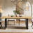 Wood Dining Table For 6-8 People, 70.8" Modern Rectangle Kitchen Table With Wood Base For Dining Room-1045672788-1052508468