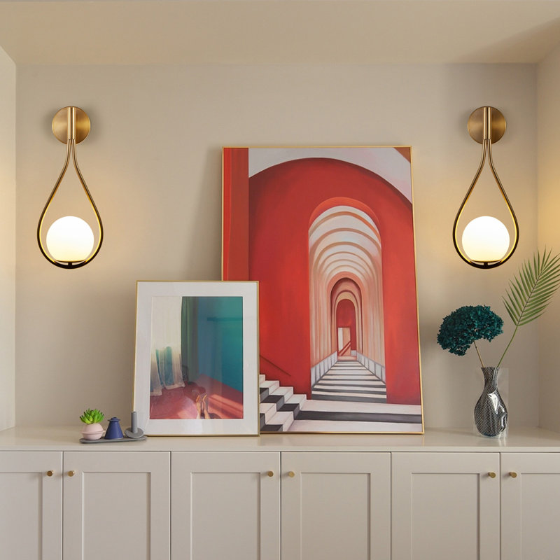 2-Pack Modern Golden Vanity Light