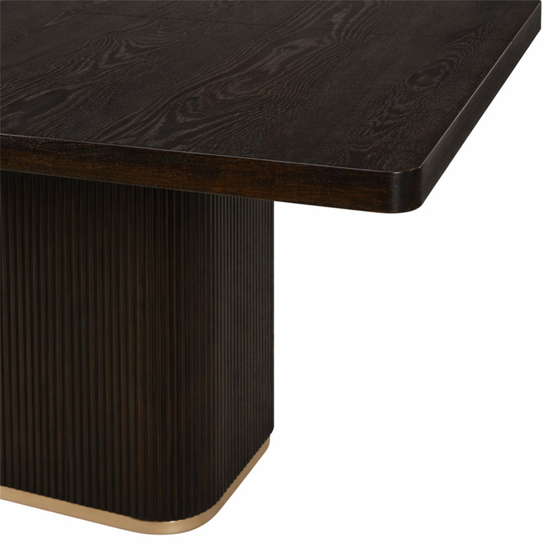 Table de salle à manger 84 ", Dark Brown
