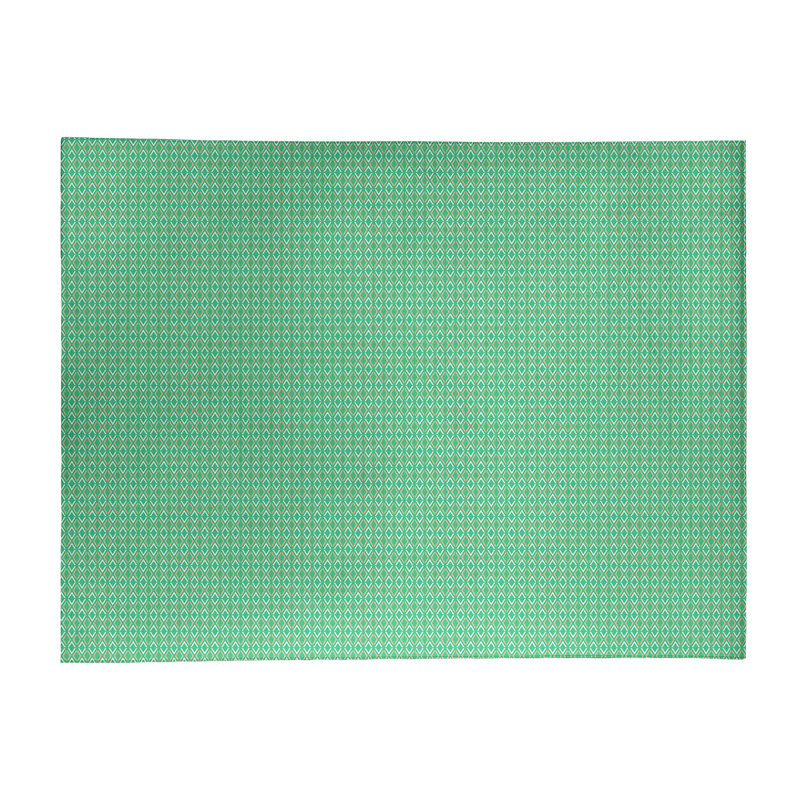 Tapis de zone verte arrow diamants, Rectangle 4 pi x 6 pi